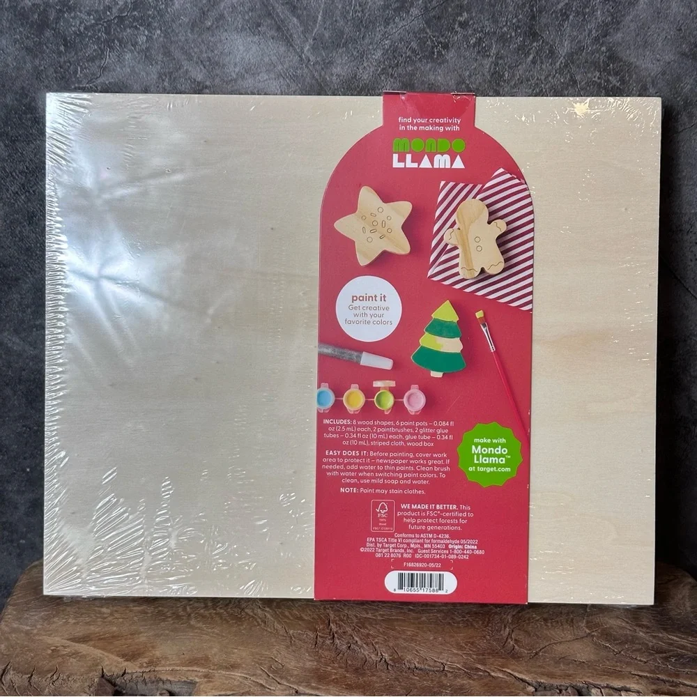 Target Mondo Llama Paint Your Own Wood Cookies for Santa